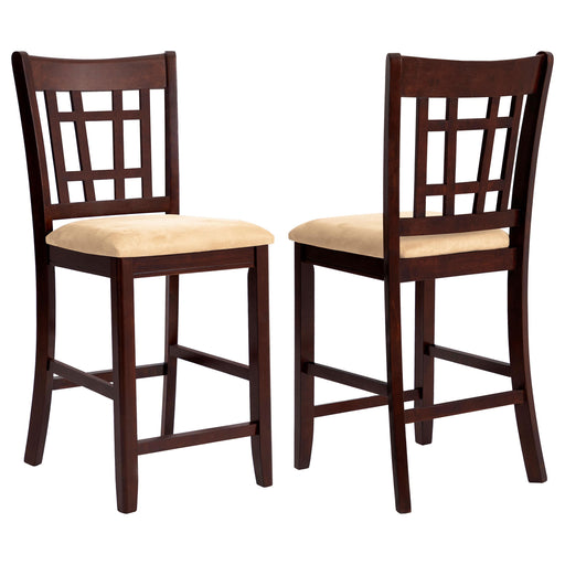 Lavon 24" Counter Stools Tan and Brown (Set of 2) image