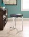Gervase Square Counter Height Stool Black and Chrome image
