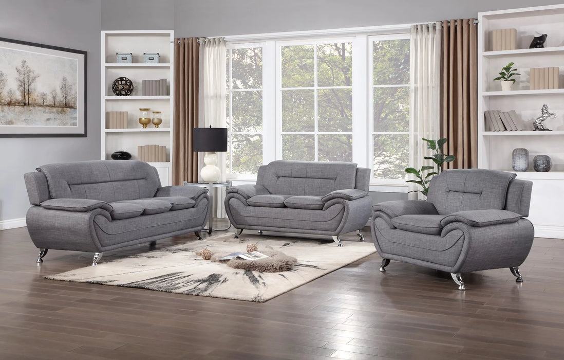 Essentials Package ( sofa, loveseat, chair, Tv stand, Coffee table, and Rug)
