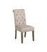 Balboa Tufted Back Side Chairs Rustic Brown and Beige (Set of 2) image