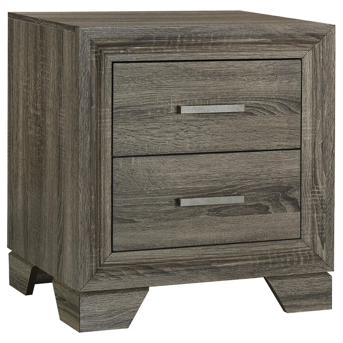 Wright California King Bedroom Set Brown Oak
