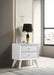 Janelle 2-drawer Nightstand White image