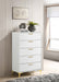 Kendall 5-drawer Chest White image