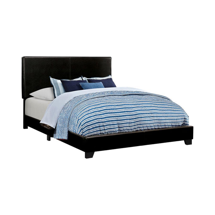 Dorian Upholstered Full Bed Black image