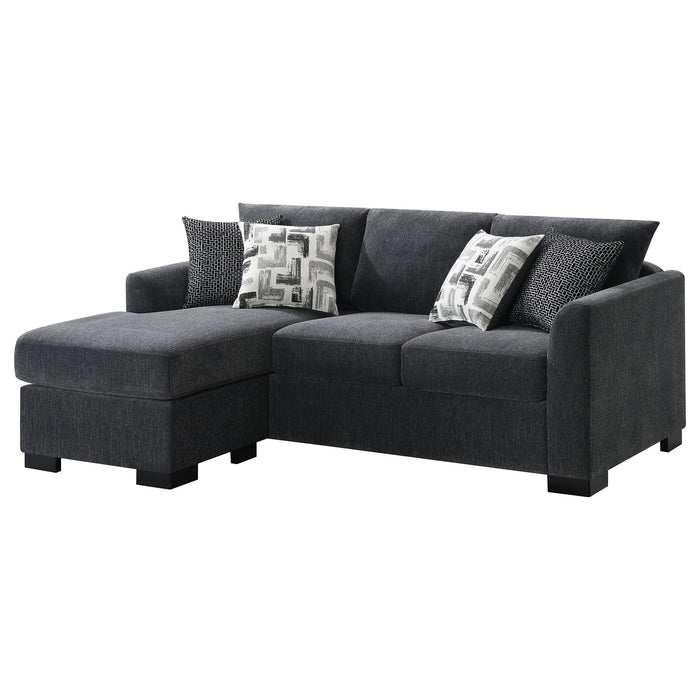 Storey Upholstered Sleeper Sectional Chaise Sofa