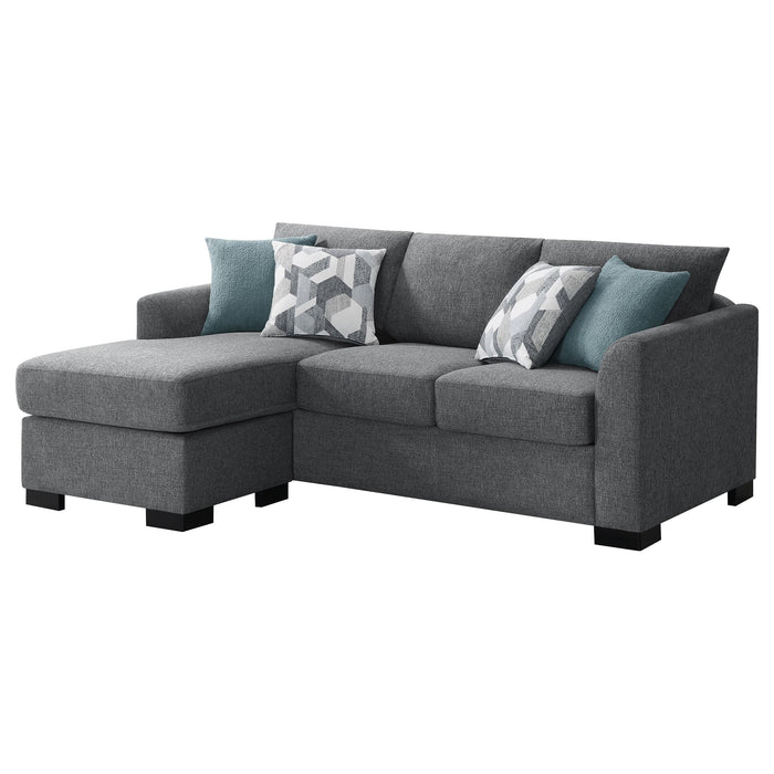 Storey Upholstered Sleeper Sectional Chaise Sofa