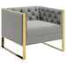 Eastbrook Tufted Back Chair Grey image