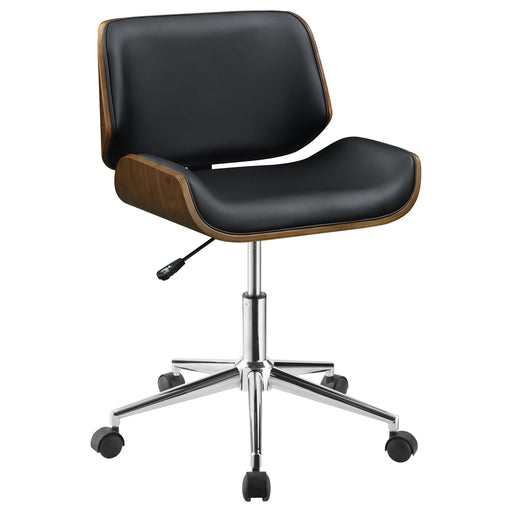 Addington Adjustable Height Office Chair Black and Chrome image