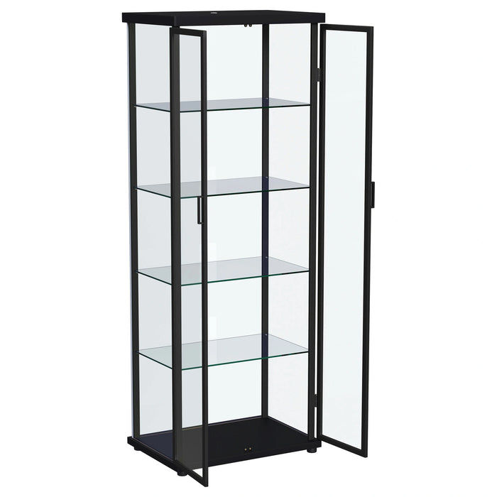 Aero Curio Cabinet with LED Lighting