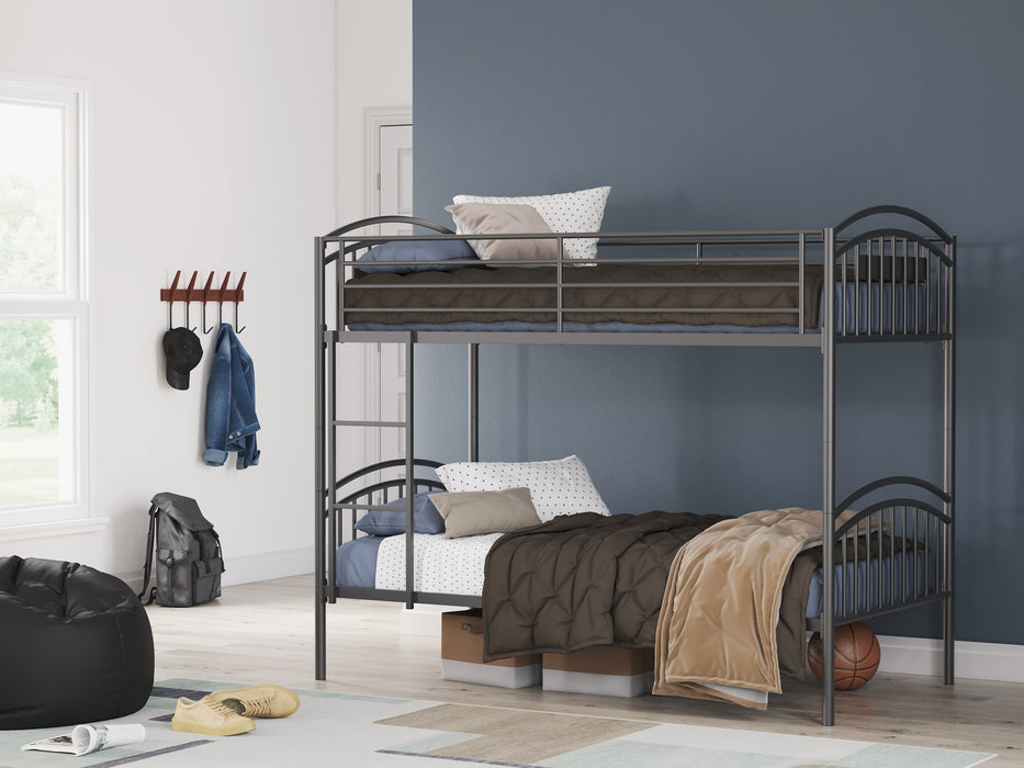 Lanceburg Bunk Bed with Ladder