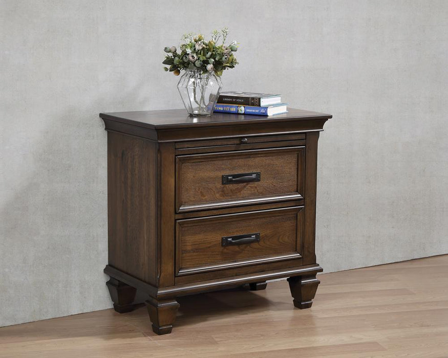 Franco Two Drawer Nightstand With Tray
