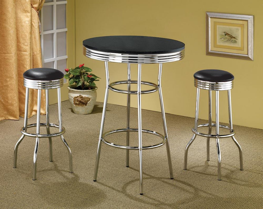 G2405 Contemporary Black Bar Height Table