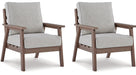 Emmeline Outdoor Lounge Chair with Cushion (Set of 2) image