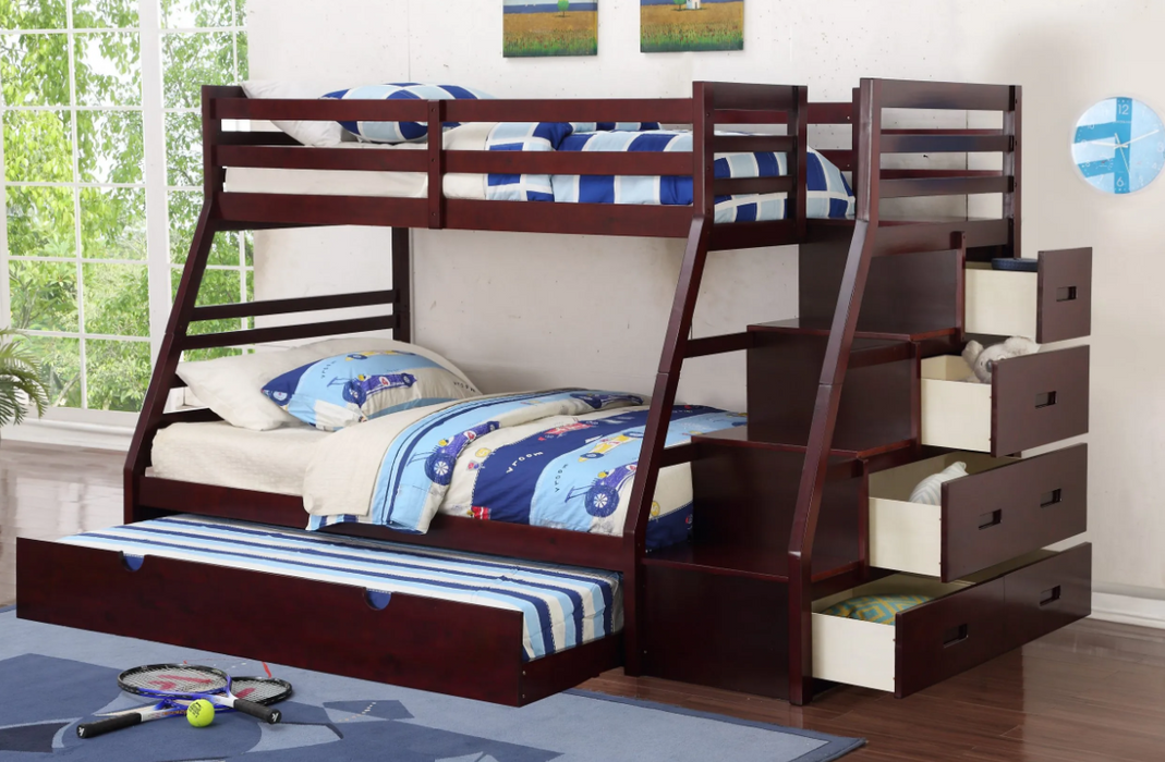 T/F Bunk Bed with Trundle