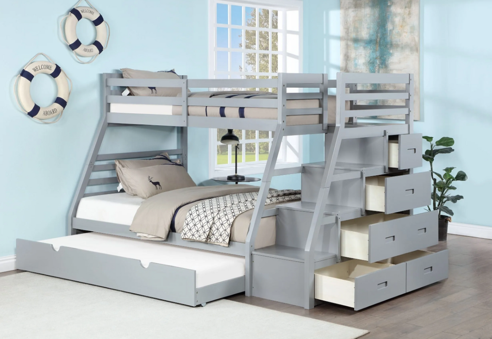T/F Bunk Bed with Trundle
