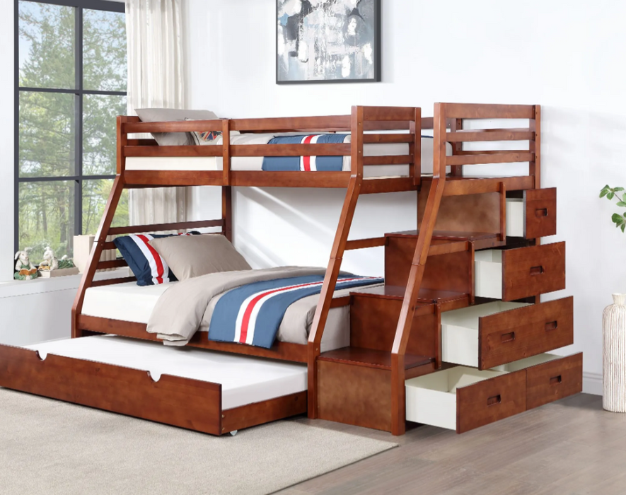 T/F Bunk Bed with Trundle