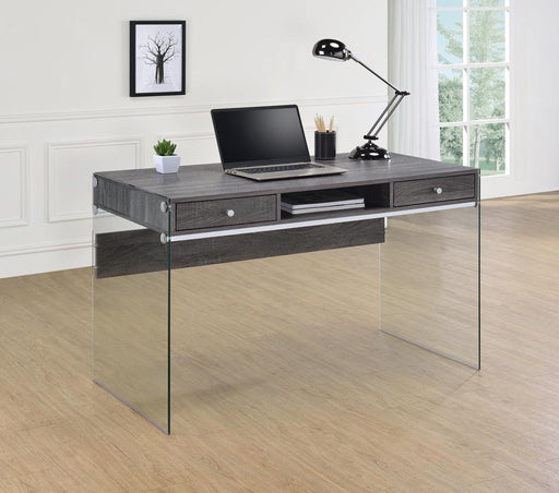 G800818 Contemporary Weathered Grey Writing Desk image