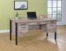 Samson Rustic Weathered Oak Office Desk image