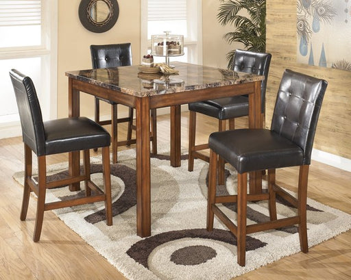 Theo Counter Height Dining Table and Bar Stools (Set of 5) image