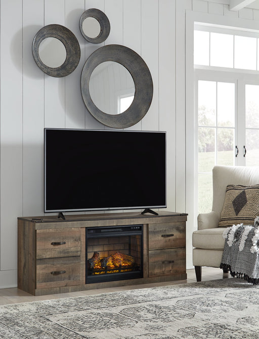 Trinell 60" TV Stand with Electric Fireplace image