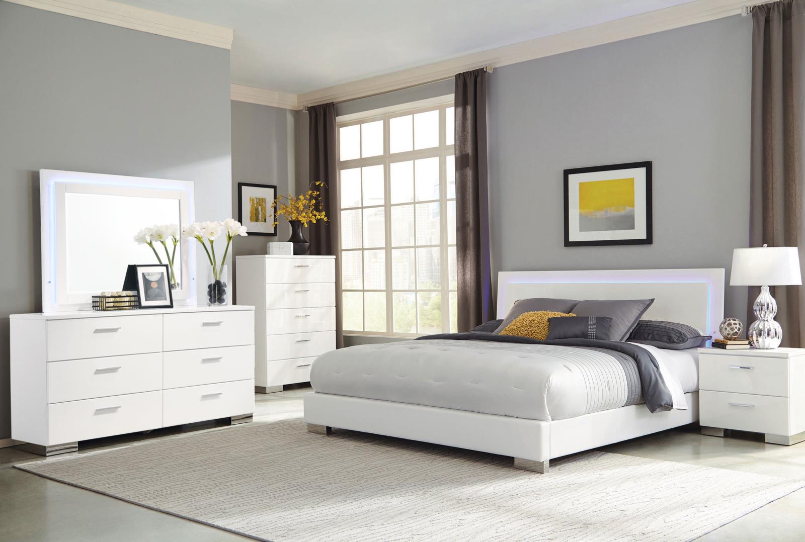 Felicity 6-drawer Dresser White High Gloss - Image 12