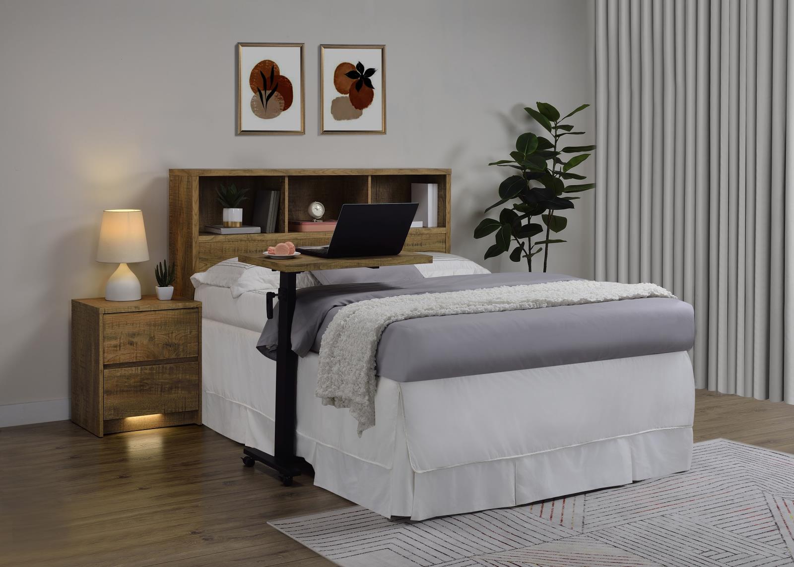 Westpark 49-inch Queen Bookcase Headboard Mango - Image 10