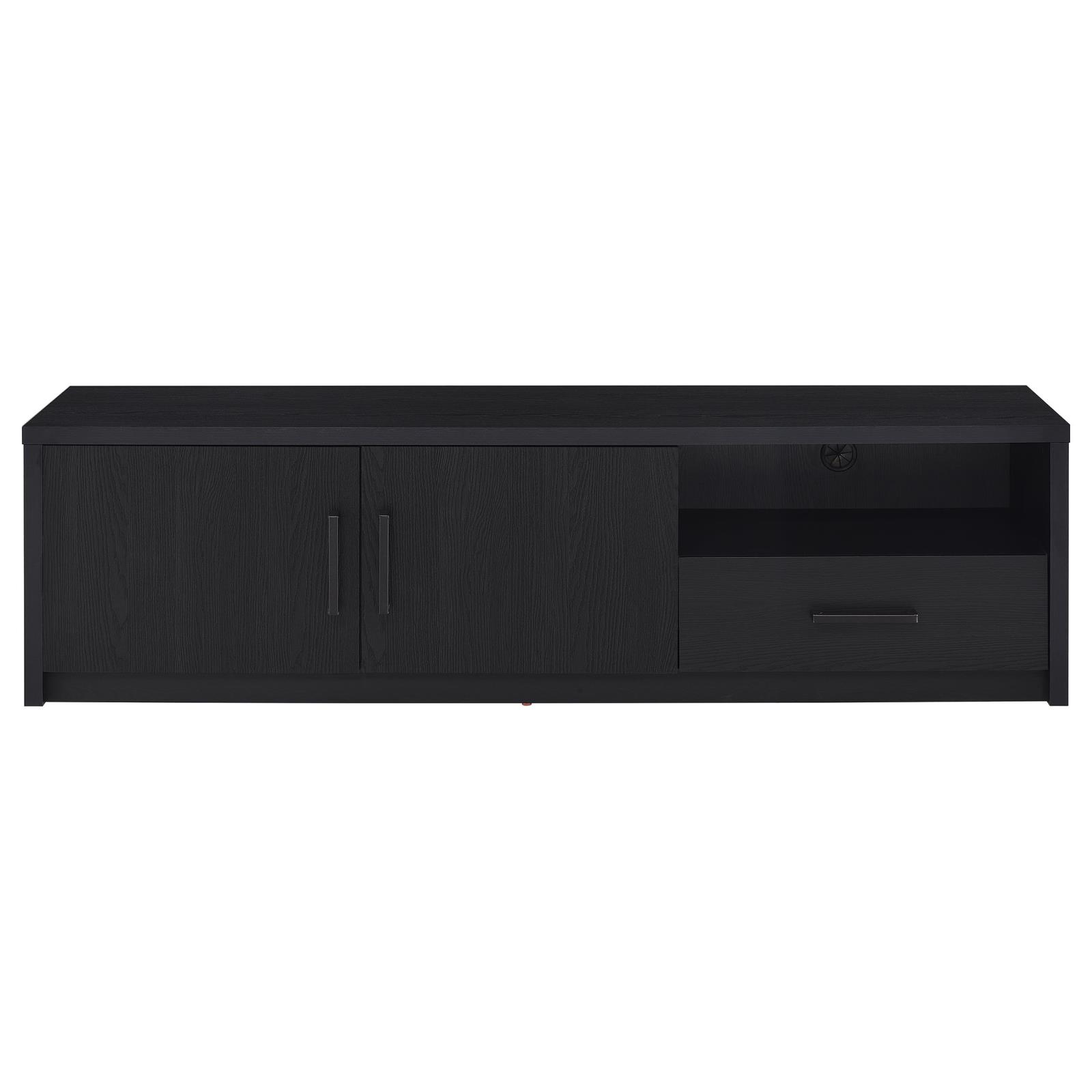 Murray 70-inch 2-door TV Stand Media Console Black - Image 4