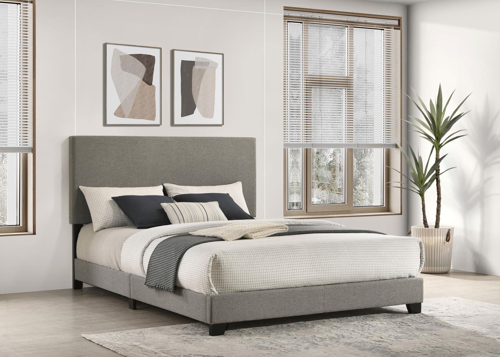 Dorian Fabric Upholstered Queen Panel Bed - Image 2
