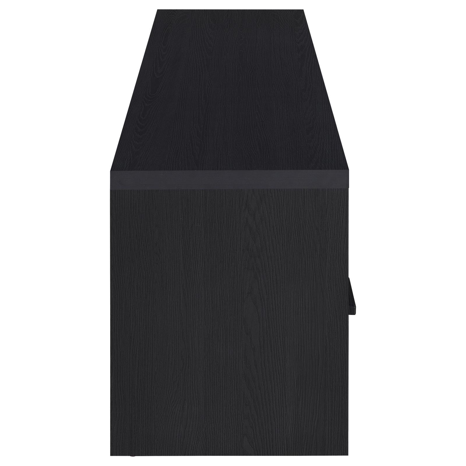 Murray 70-inch 2-door TV Stand Media Console Black - Image 9