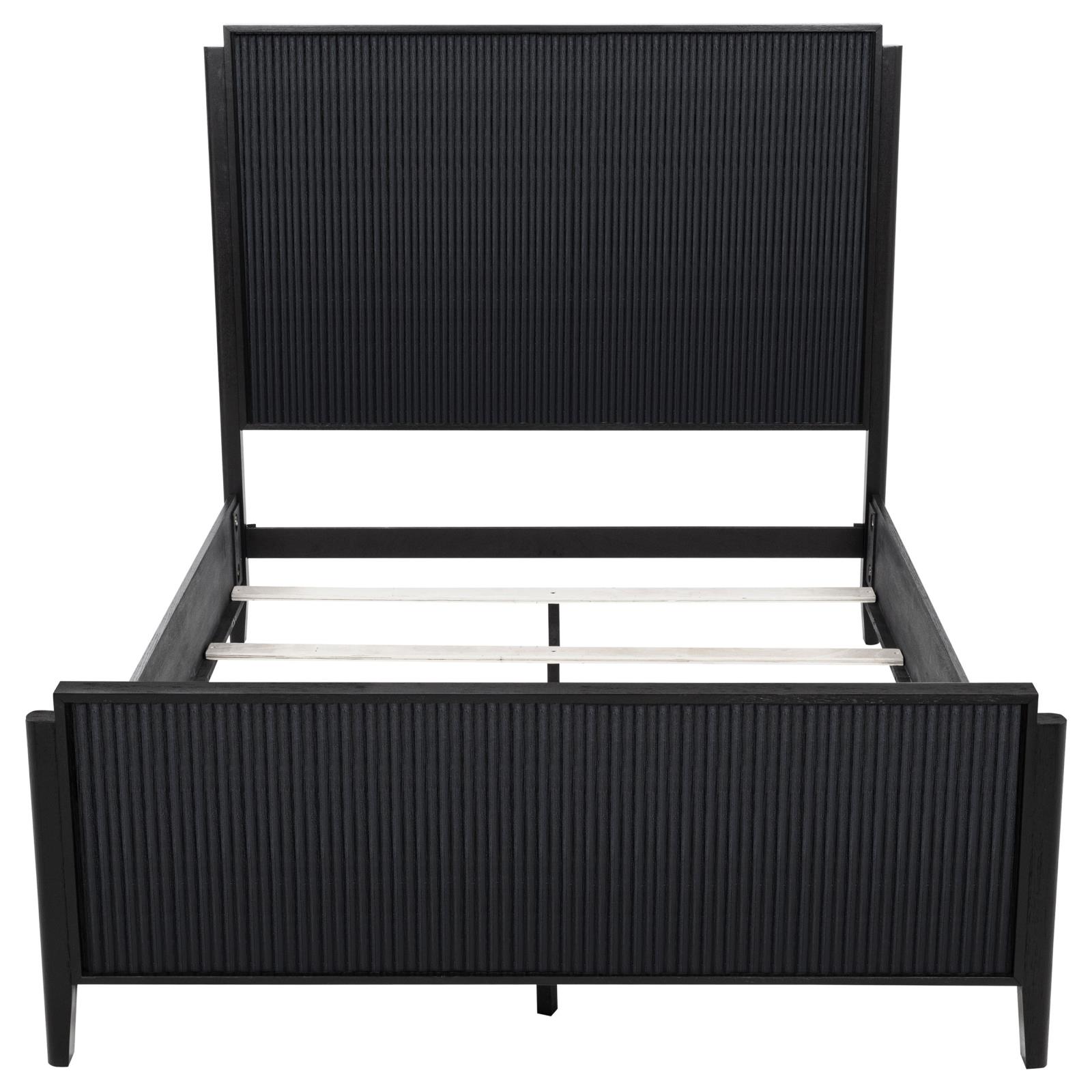 Brookmead Wood Queen Panel Bed Black - Image 4