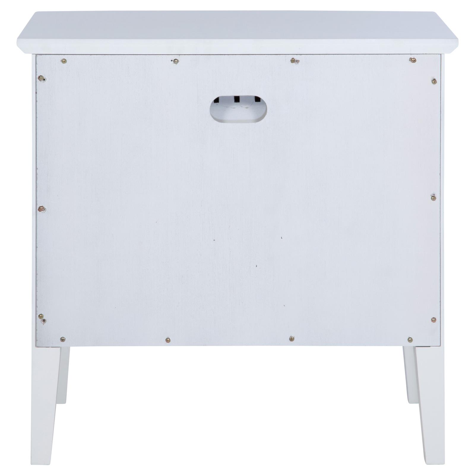 Bexhill 1-drawer Nightstand Bedside Table White - Image 7