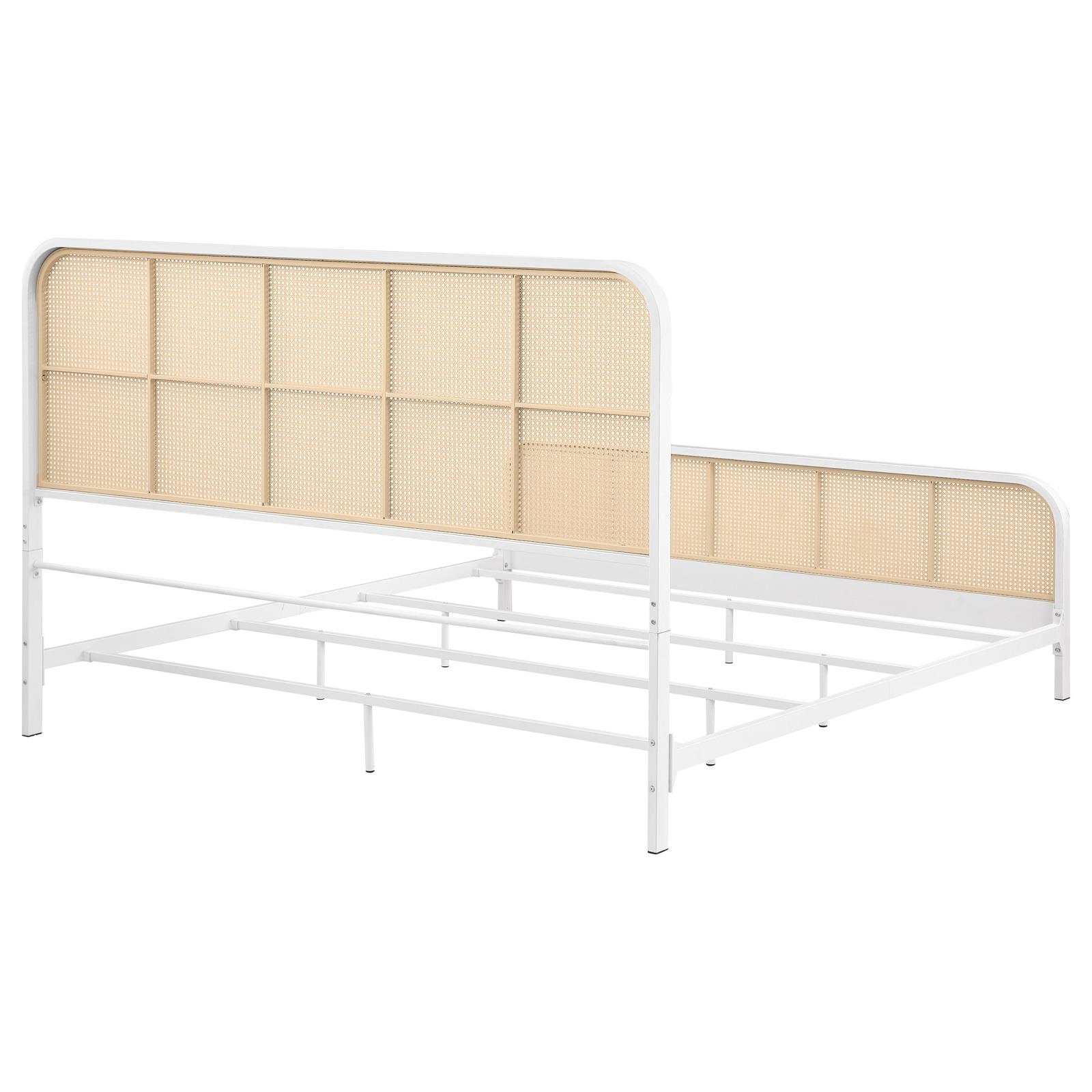 Lanewood Open Cane Webbing Metal Eastern King Bed - Image 19