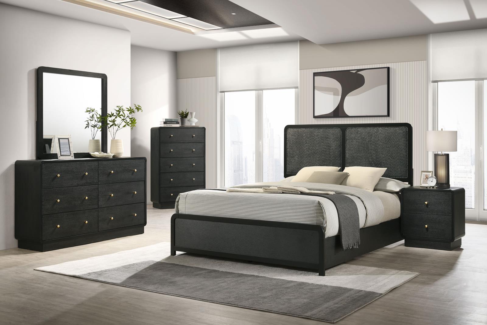 Cavelle 2-drawer Nightstand Bedside Table Black - Image 14