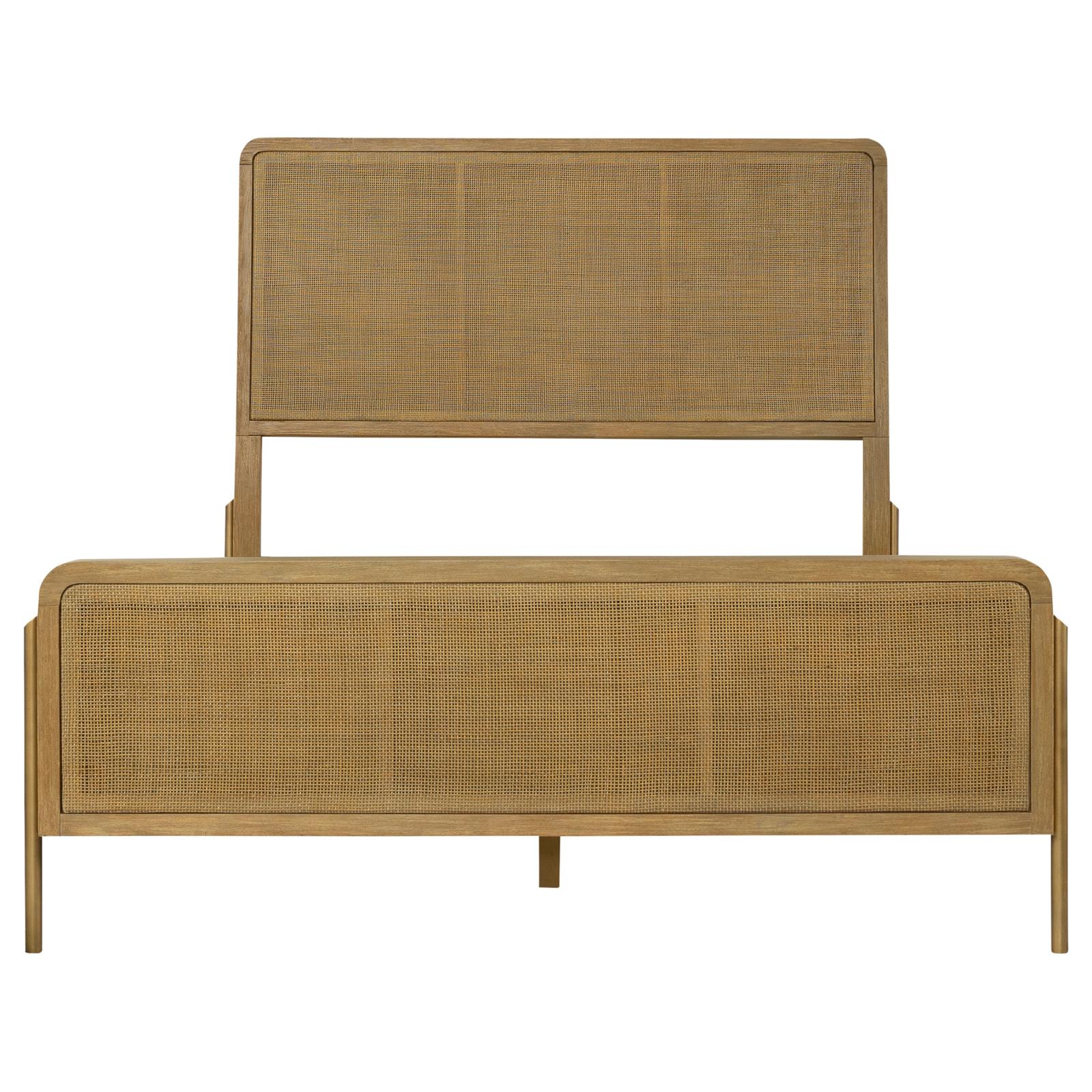 Arini Rattan Eastern King Panel Bed Sand Wash and Natural - Image 3