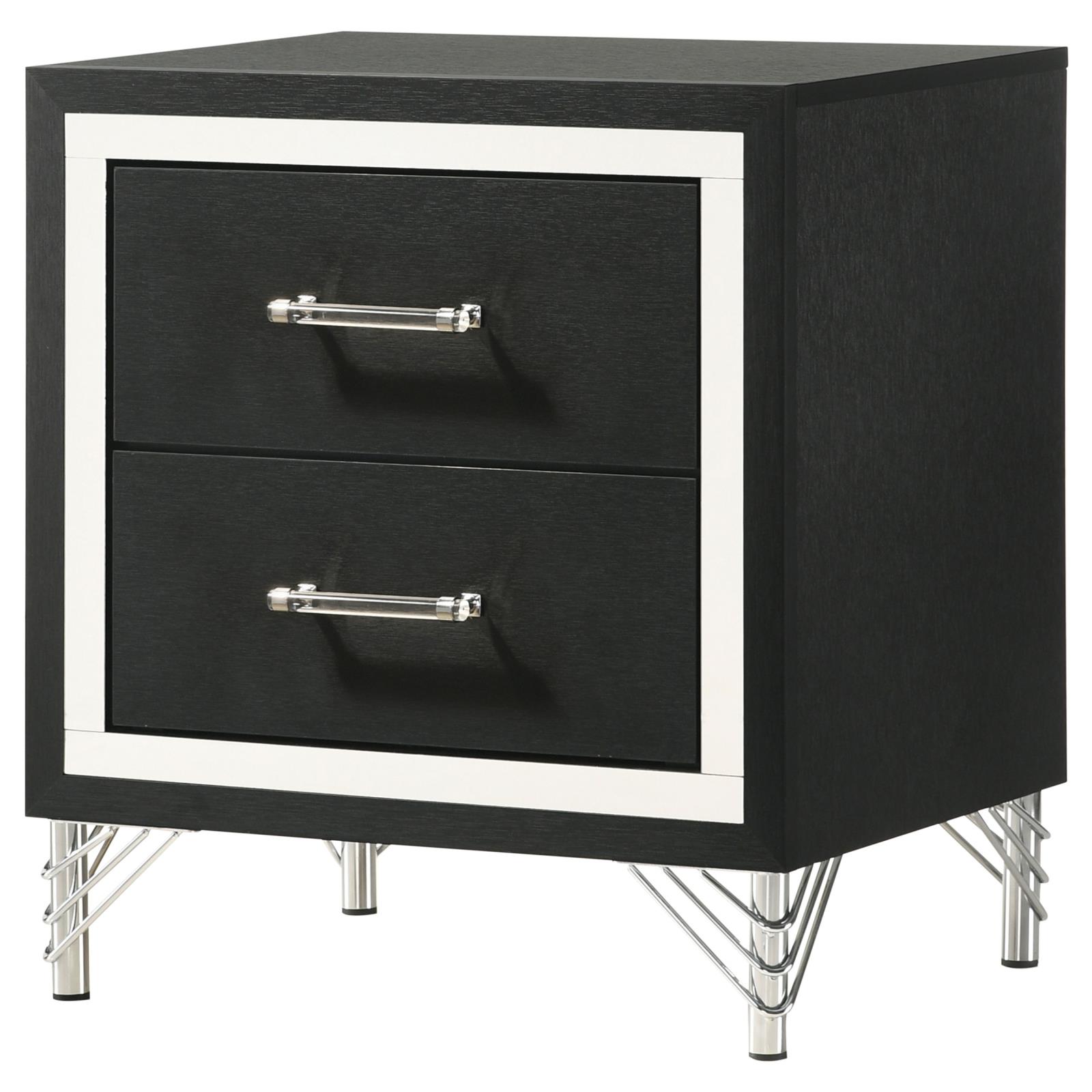 Lucia 2-drawer Nightstand Bedside Table - Image 18