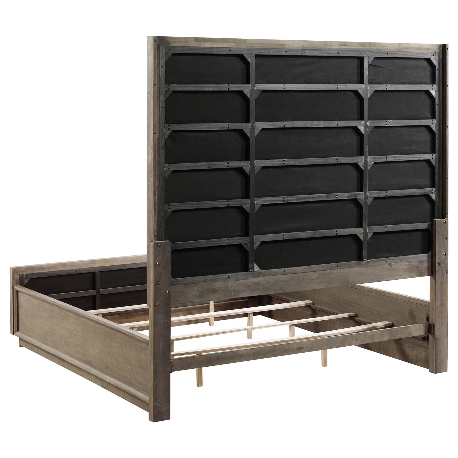 Durango 80-inch Eastern King Panel Bed Taupe Oak - Image 4