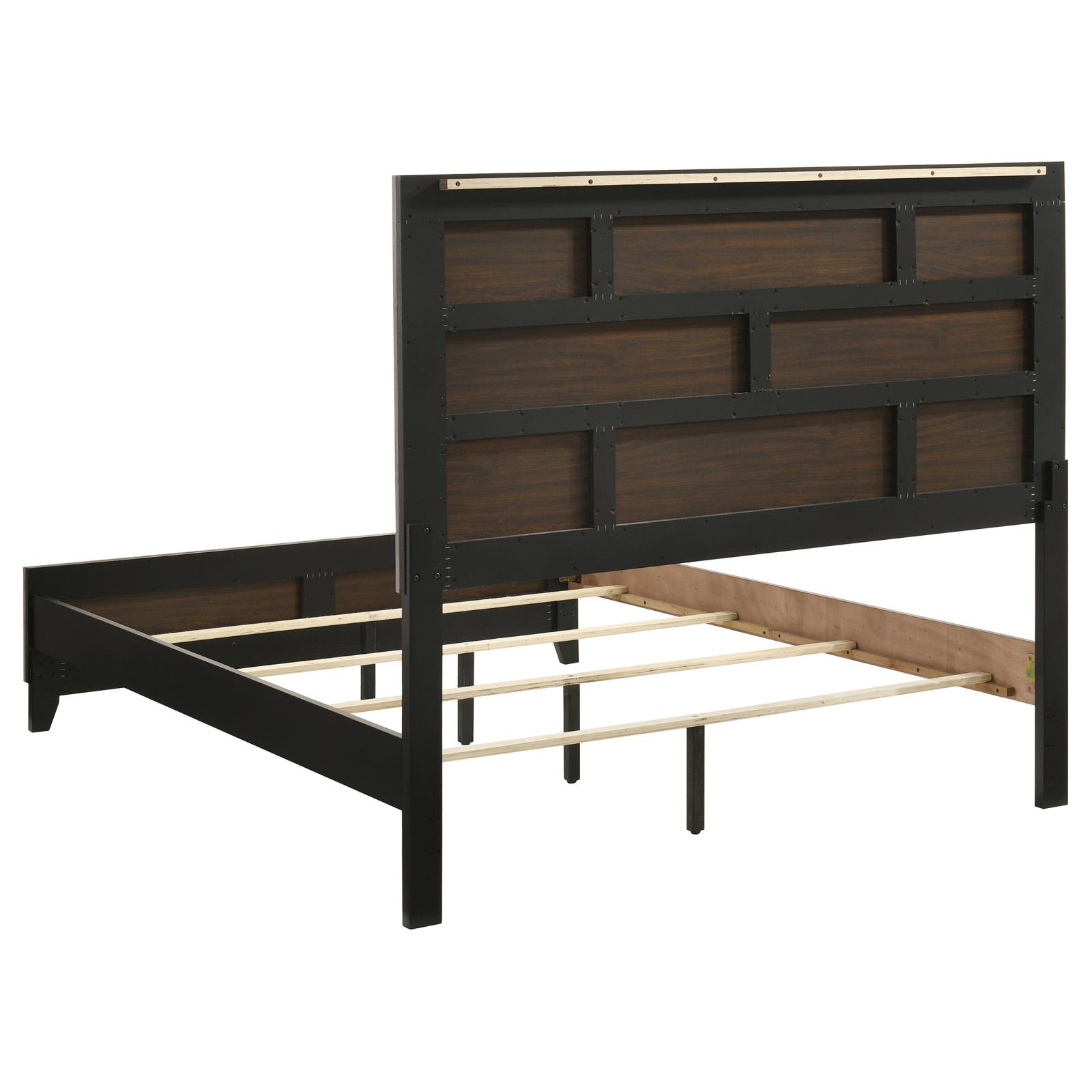 Valen Wood Queen Panel Bed Light Taupe - Image 5