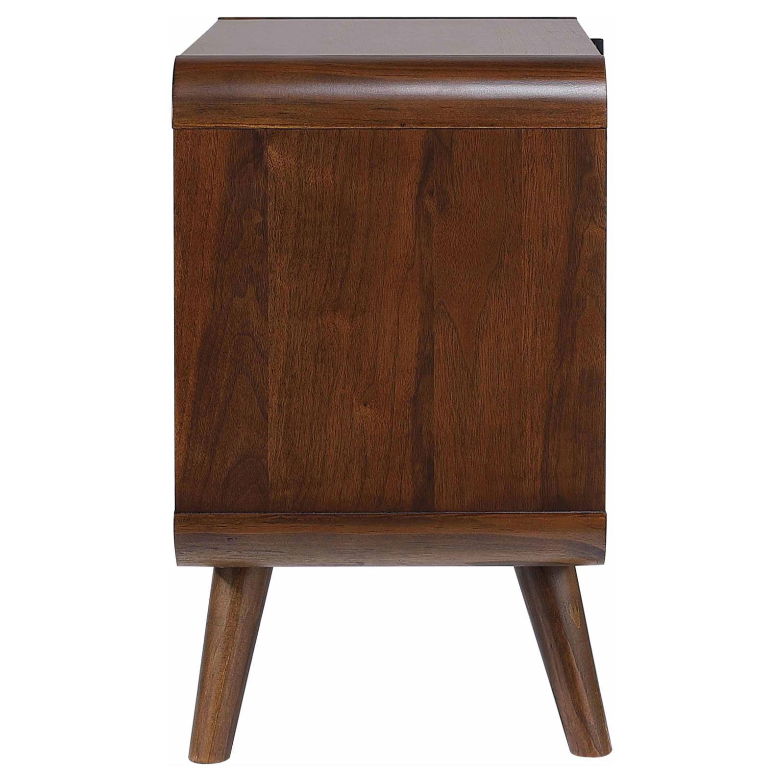 Robyn 2-drawer Nightstand Bedside Table Dark Walnut - Image 5