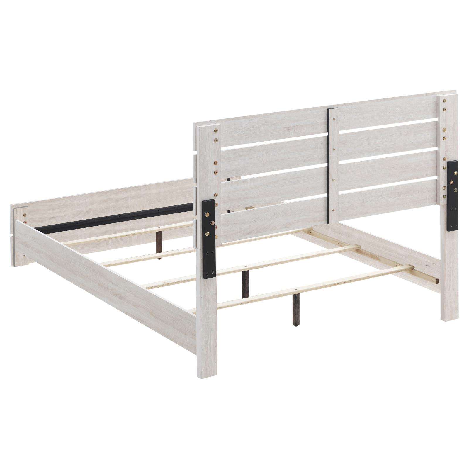 Brantford Wood Queen Panel Bed Coastal White - Image 4