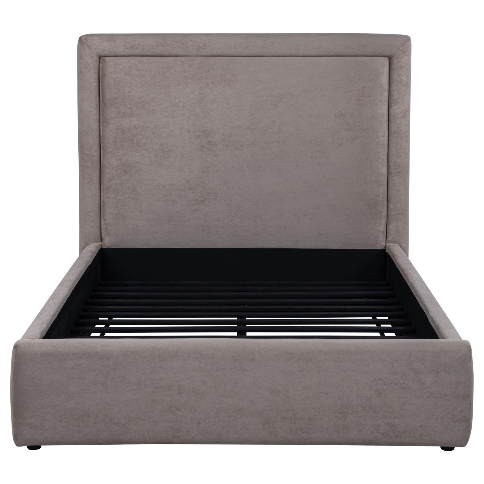 Lawson 54-inch Upholstered Full Panel Platform Bed Mushroom - Image 4