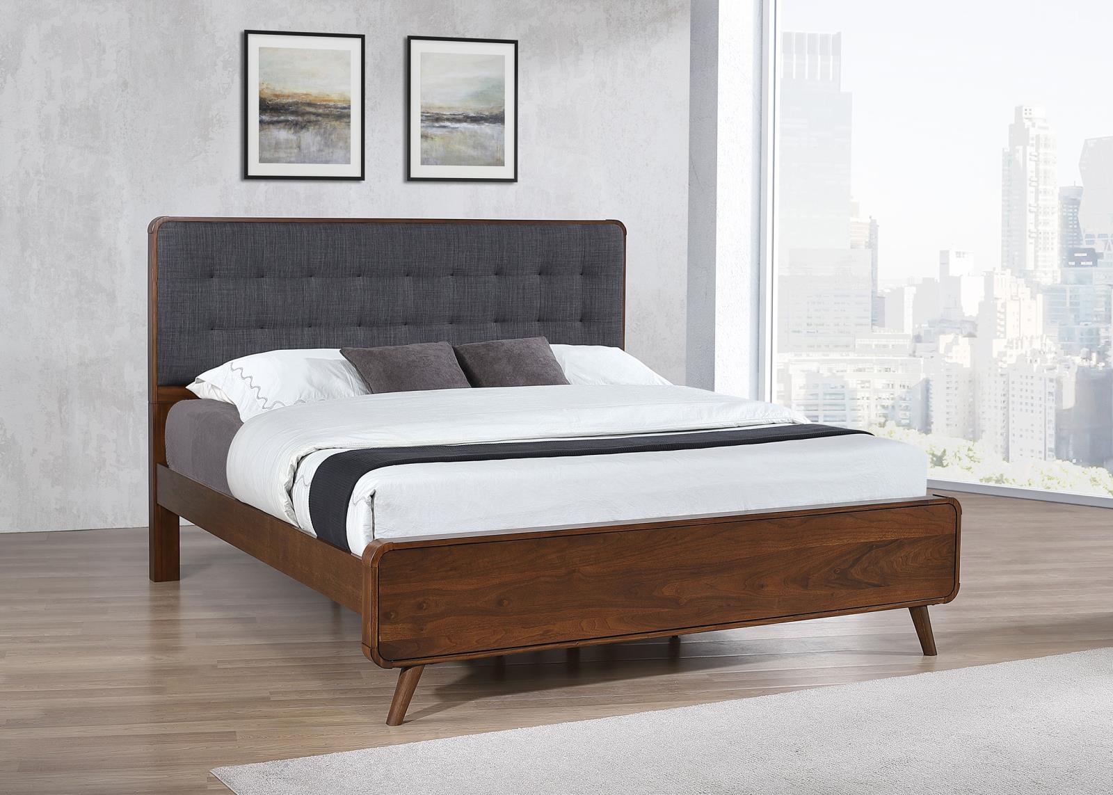 Robyn Wood Eastern King Platform Bed Dark Walnut - Image 2