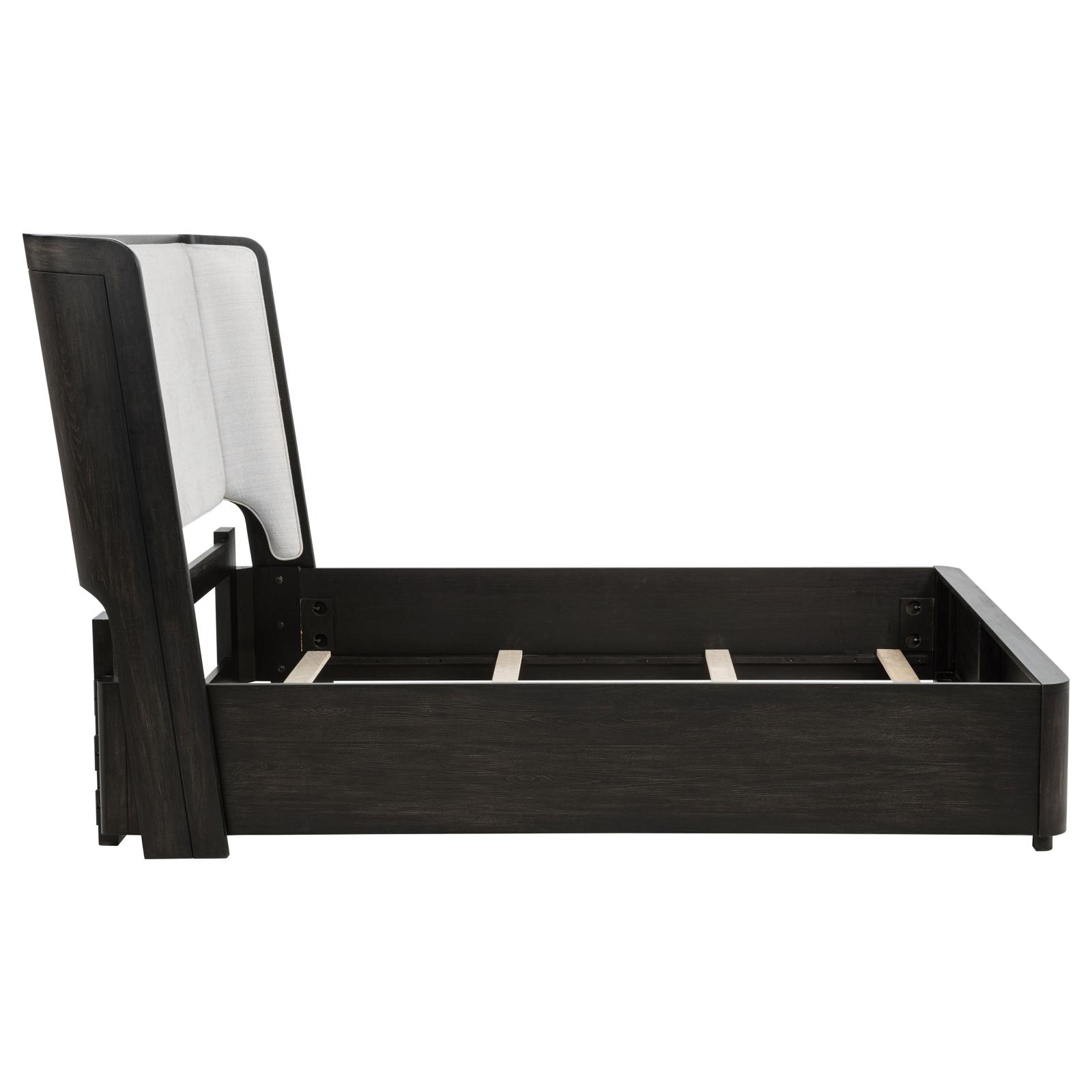 Leandro 55-inch Queen Wingback Bed Burnished Black - Image 6
