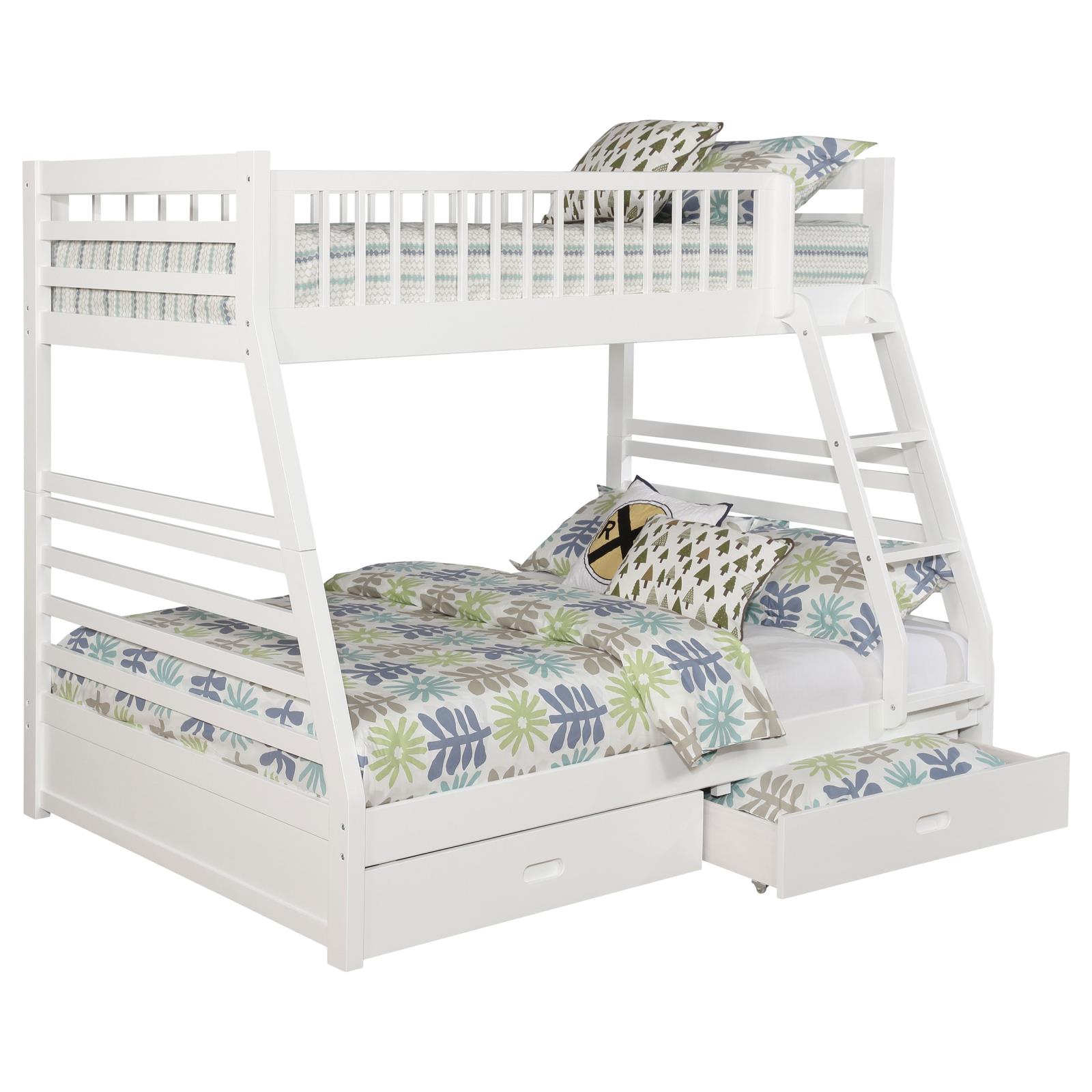 Ashton 2-drawer Wood Twin Over Full Bunk Bed - Image 3