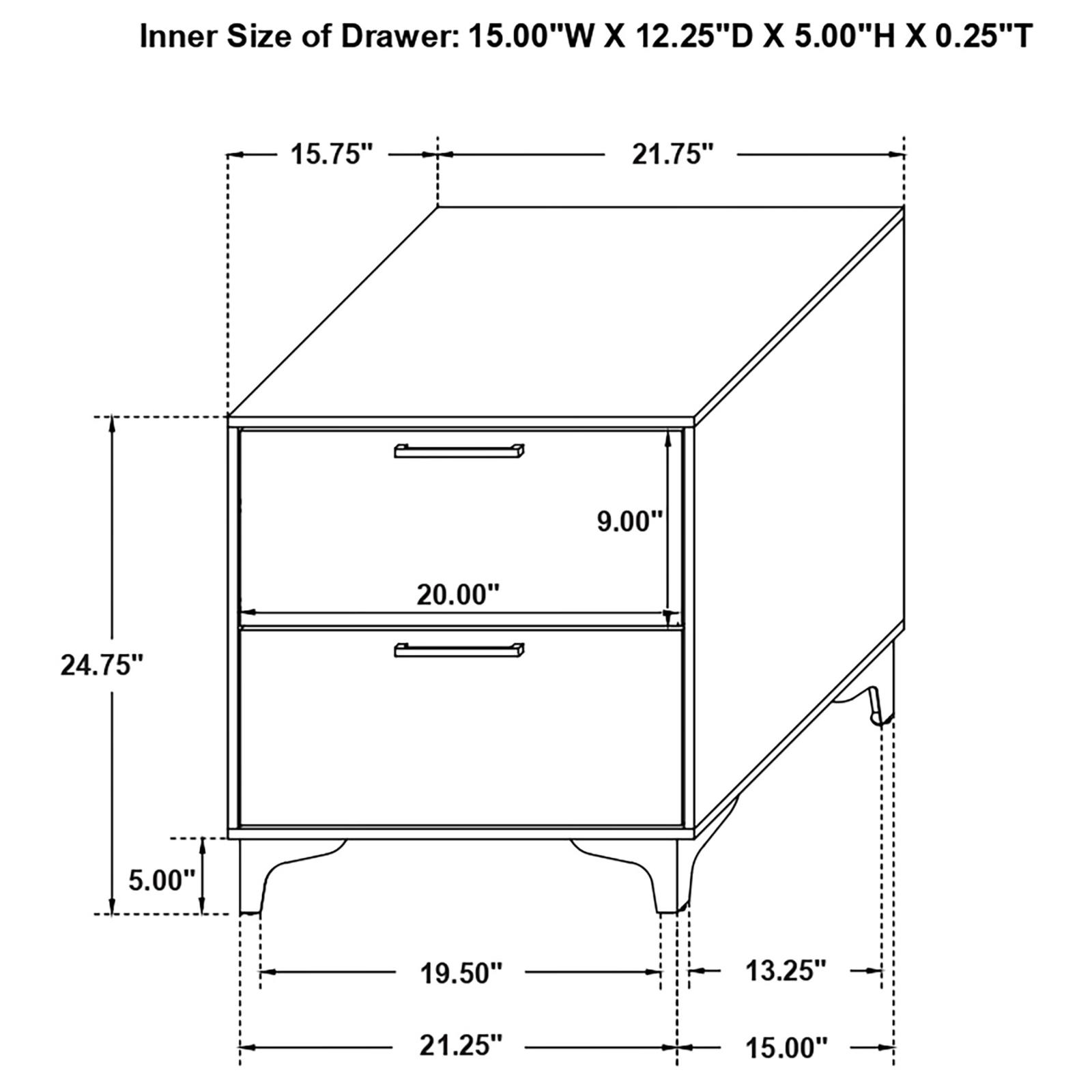 Kendall 2-drawer Nightstand - Image 12