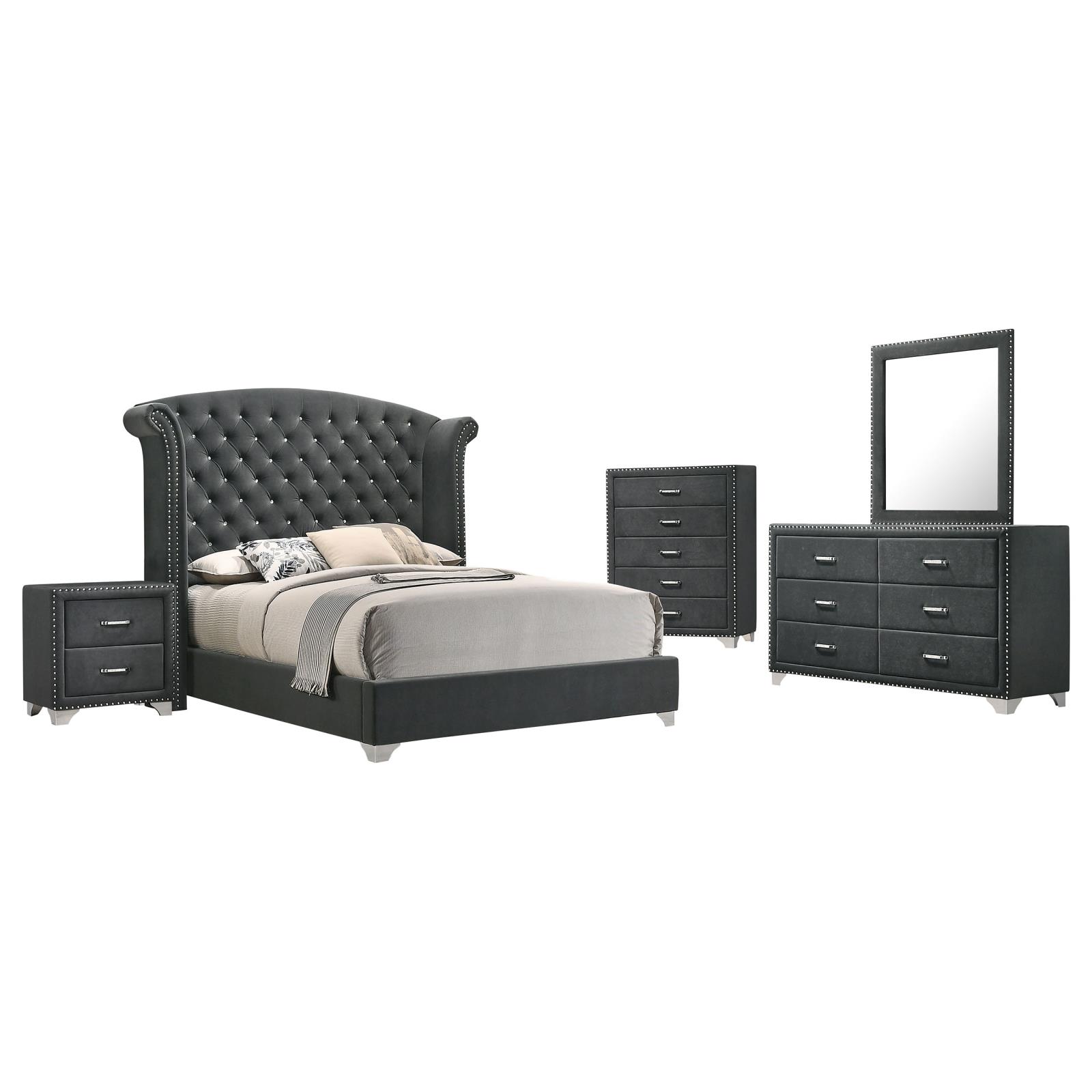 Melody Bedroom Set Grey - Image 15