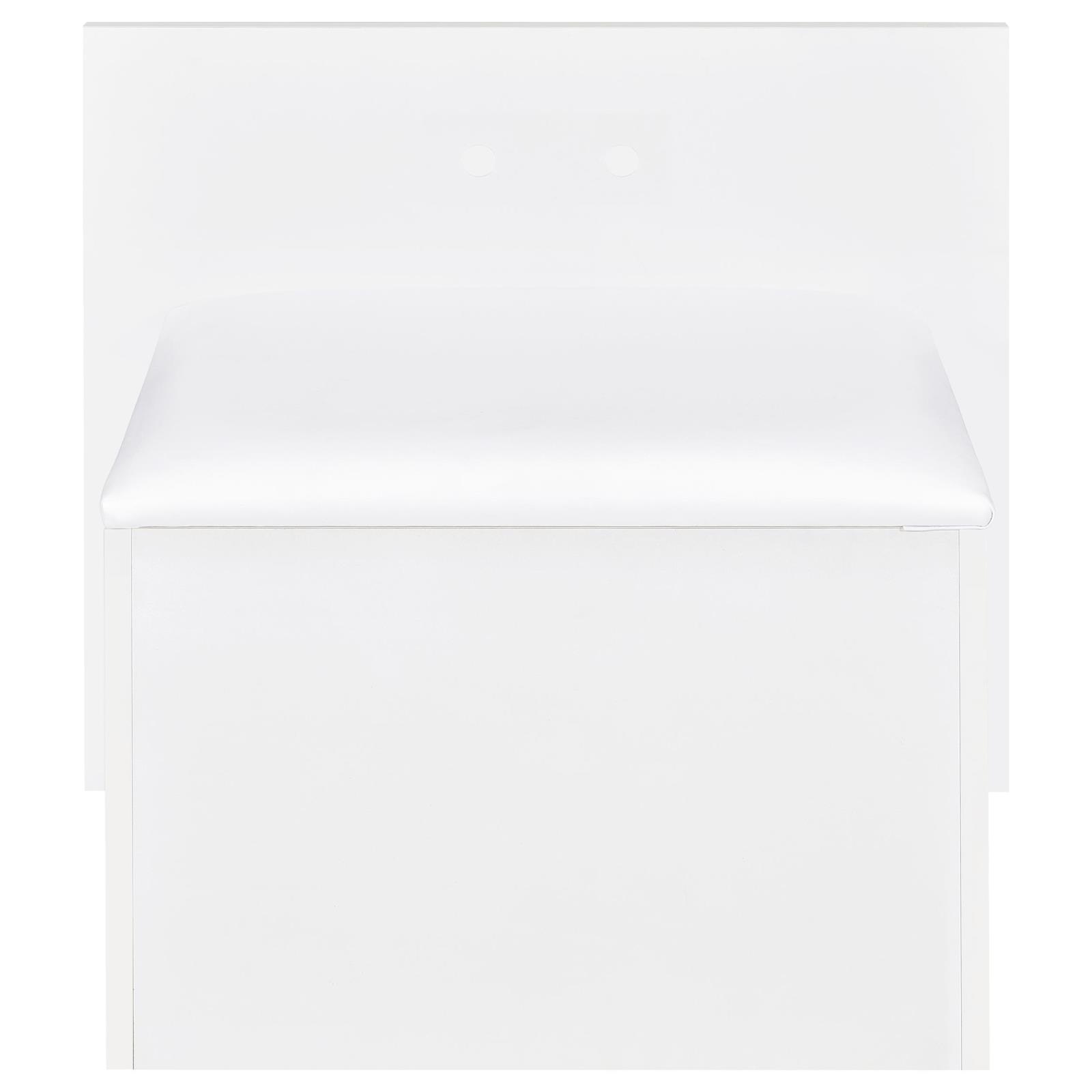 Flora 2-drawer Vanity Set with LED Mirror White High Gloss - Image 14