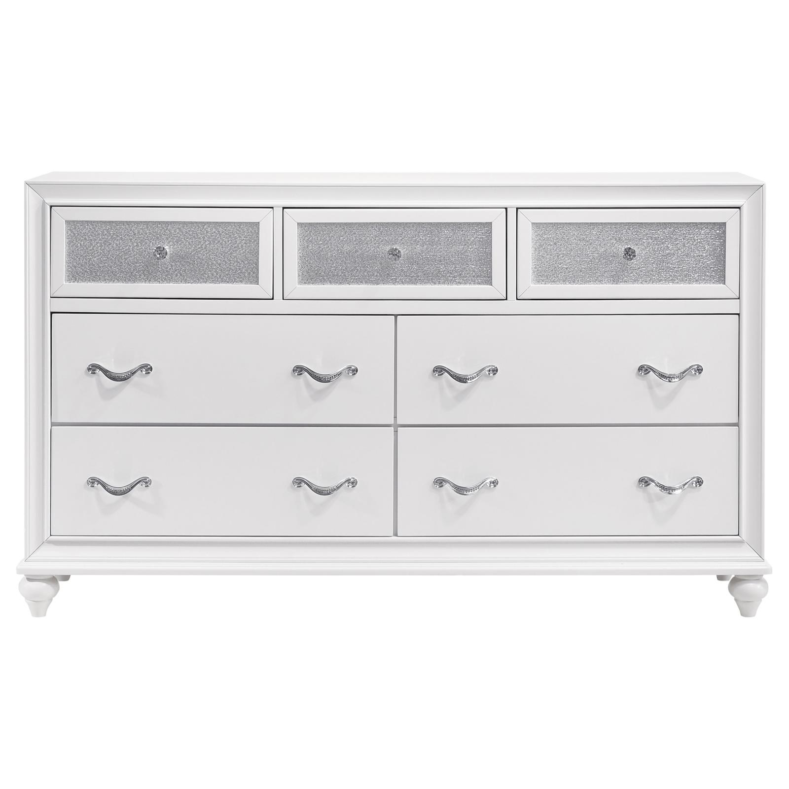 Barzini 7-drawer Dresser White - Image 3