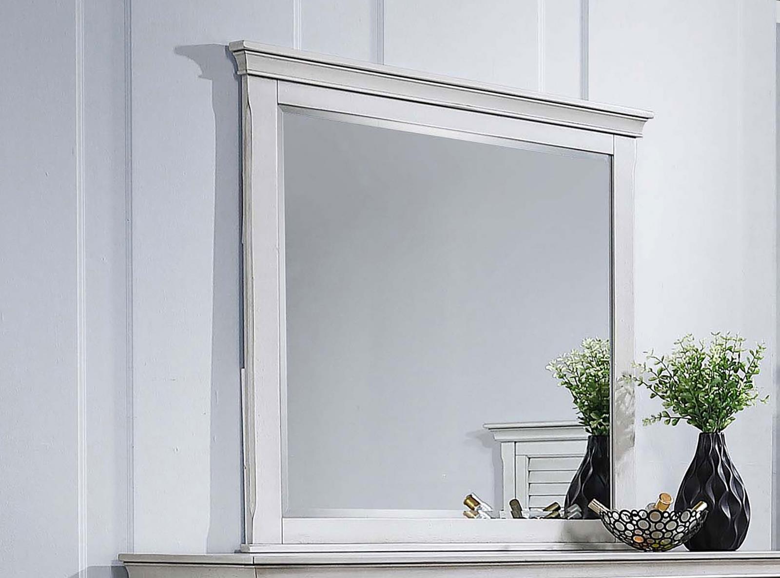 Franco Dresser Mirror Distressed White - Image 2