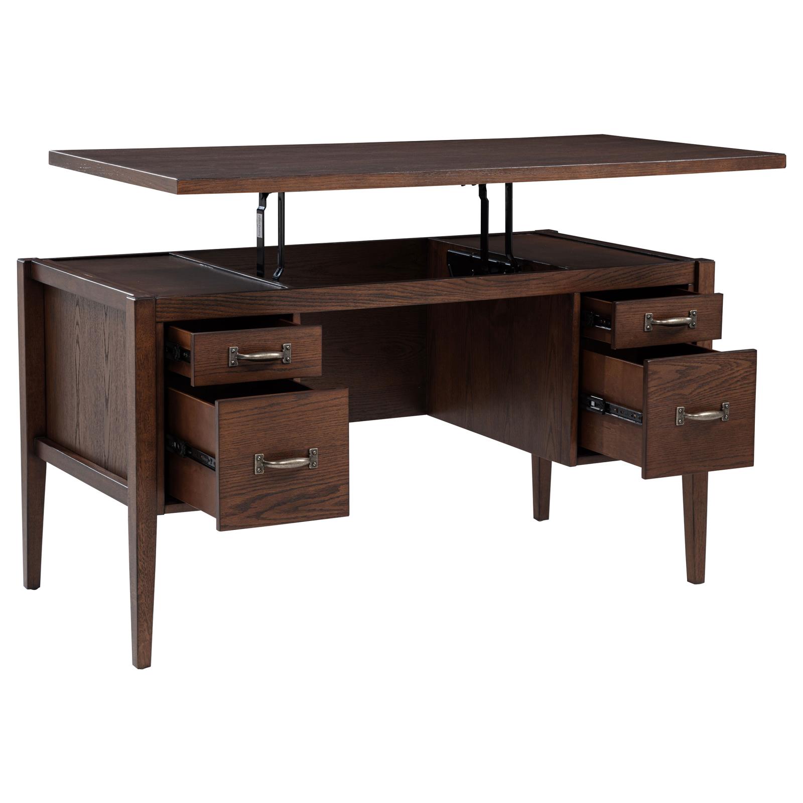 Graham 54-inch 4-drawer Double Pedestal Lift Top Computer Desk - Image 19
