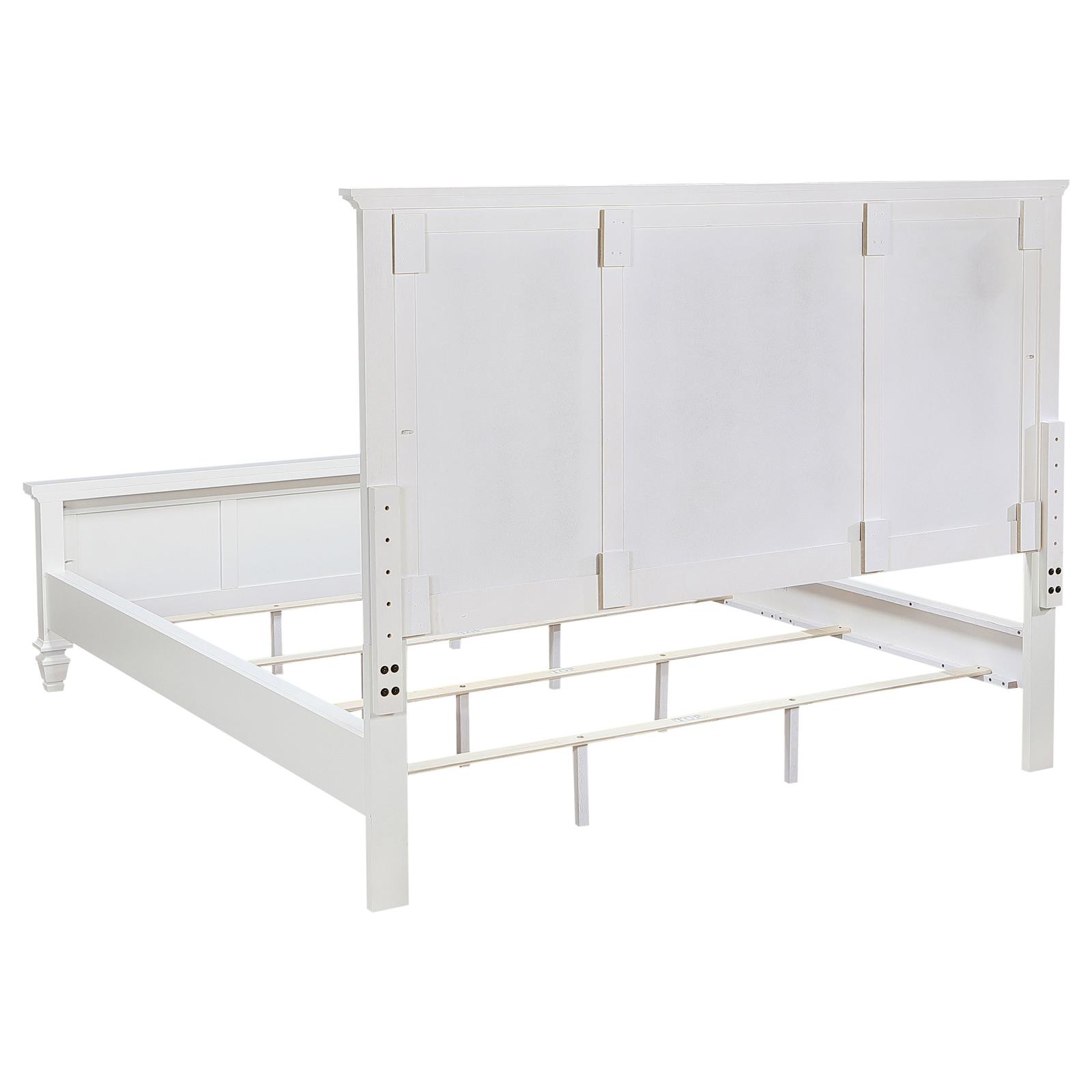 Sandy Beach 63-inch California King Panel Bed Cream White - Image 5